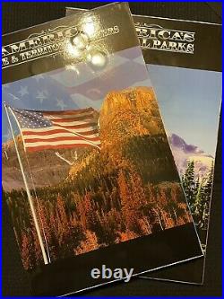 COMPLETE BU National Park & State Territory Washington Quarter Sets In Folders