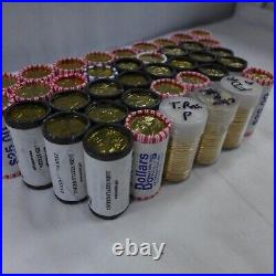 COMPLETE Presidential Dollar P & D full Roll Set Brilliant Uncirculated 40 Rolls