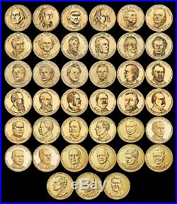 COMPLETE Presidential Dollar Set Brilliant Uncirculated US (39 Coins Total) $$