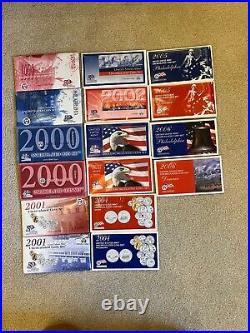 COMPLETE Run of 1999-2006 United States Proof Sets (8 Coin lots) D and P Mints
