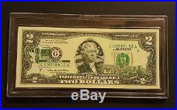 (COMPLETE SET) 50 STATE $2 Note Collection in Wooden Box