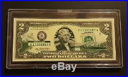 (COMPLETE SET) 50 STATE $2 Note Collection in Wooden Box
