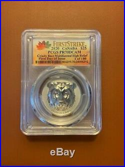 COMPLETE SET Canadian Multifaceted Animal Head Series! Graded PCGS PR70