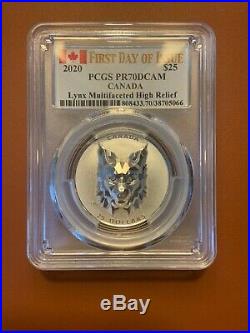 COMPLETE SET Canadian Multifaceted Animal Head Series! Graded PCGS PR70