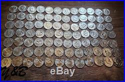 COMPLETE SET KENNEDY HALF DOLLAR 1971 2013 + 2014 p & d 86 coins with key date