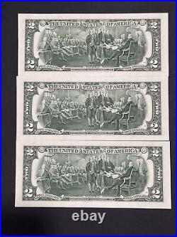 COMPLETE SET OF 12 UNCIRCULATED FED. RES. WithMATCHING $2 STAR NOTES SERIAL #'s