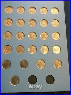 COMPLETE Set Silver/Clad Roos. Dimes 1946 2021 in Coin Folder Year -Date Set