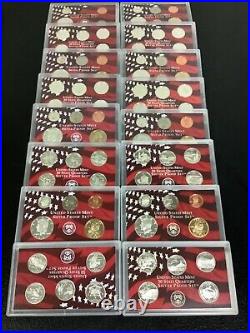COMPLETE Set of 1999-2008 US Mint Silver State Quarters Proof sets