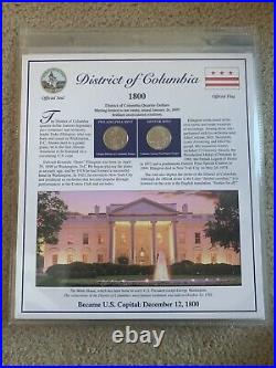 COMPLETE Statehood Quarters & Stamp Collection Vol. 1 and 2