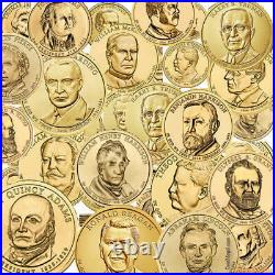 COMPLETE US Presidential Dollar 40 coin Set Brilliant Uncirculated US #+