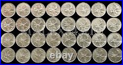 Canada Complete Caribou 25 Cents Set 1968 To 2023 Uncirculated (55 Coins)