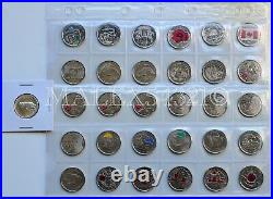 Canada Complete Commemorative 25 Cent Set 1967 To 2017 Uncirculated