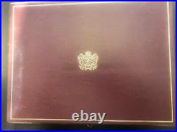 Canada Gold Plated Sterling Silver Rare Complete Stamp Set
