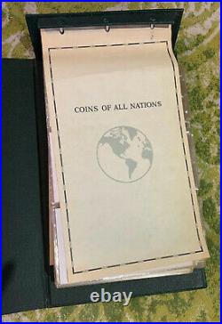 Coins Of All Nations Including Rare China 5 Fen Coin 1980 Complete Set 2 Volumes