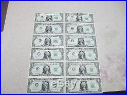 Complete 12 Note District Set Of 1963 $1 Frn Federal Reserve Star Notes Gem Unc