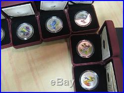 Complete 14 Coins Set Rare & Popular Canada Bird Series Mint Pack