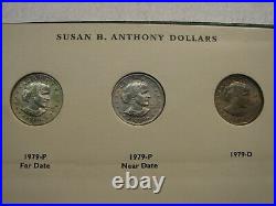 Complete 18 Coin 1979-1999 Susan B Anthony Dollar Set 1979-S & 1981-S TYPE 2 etc