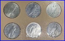 Complete 1921-1935 Peace Dollar 24-Coin Set in Dansco Album! WOW Bid & Get! Yay