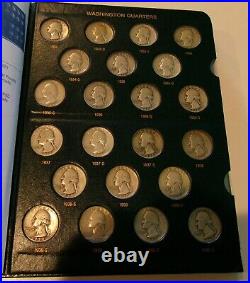 Complete 1932-1990 Washington Quarter Set in Whitman Album