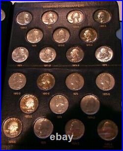 Complete 1932-1990 Washington Quarter Set in Whitman Album