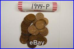 Complete 1940's Roll Set Wheat Lincoln Pennies Vintage Old Antique Cent Coins