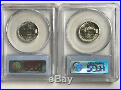 Complete 1942-1945 Pcgs Ms66 Jefferson Silver War Nickel Set (11 Coins)