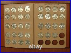 Complete 1948-1963 Franklin Silver Half Dollar Set 35 Coins Dansco Nice AU & BU