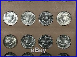 Complete 1948-1963 Franlkin Silver Half Dollar Set PDS Uncirculated Dansco Q1IB