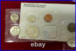 Complete 1957 P & D US Mint Set OGP Uncirculated 10-Coin Set. The Real Deal