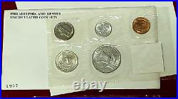 Complete 1957 P & D US Mint Set OGP Uncirculated 10-Coin Set. The Real Deal