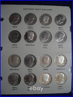 Complete 1964-2014 Kennedy Half Set with Proofs/Silver & Extras 184 Coins