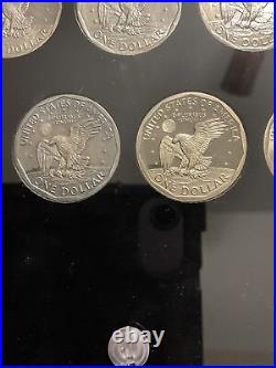 Complete 1979-1999 Susan B Anthony Dollar Set 18 +1 PDS Proofs In Capital Holder