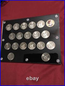 Complete 19 Coin BU/Proof 1979-1999 Susan B Anthony Dollar Set In Capital Holder