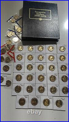 Complete 2000-2009 Sacagawea Dollar Set Proofs & Uncirculated PDS Whitman Album