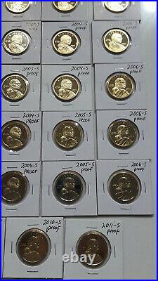 Complete 2000-2009 Sacagawea Dollar Set Proofs & Uncirculated PDS Whitman Album