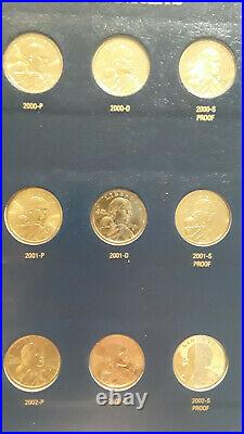 Complete 2000-2009 Sacagawea Dollar Set Proofs & Uncirculated PDS Whitman Album