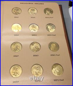 Complete 2000-2012 Sacagawea Dollar Set Proofs & Uncirculated PDS Dansco Album