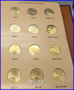 Complete 2000-2012 Sacagawea Dollar Set Proofs & Uncirculated PDS Dansco Album