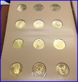 Complete 2000-2012 Sacagawea Dollar Set Proofs & Uncirculated PDS Dansco Album