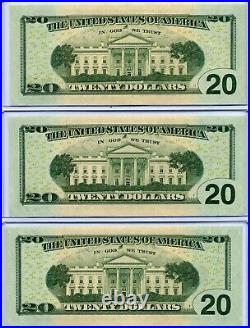 Complete 2004 BEP FRB $20 LOW NUMBER SET (Fr. 2089 2090) withPackaging