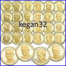 Complete 2007-2016 Set of President Dollar Coins (40), P Mint, Thru Bush