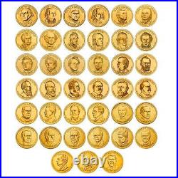 Complete 2007-2020 D Set of President One Dollar Coins (40) Mint Rolls Coins