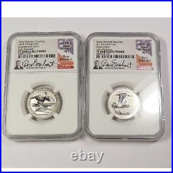 Complete 2018 S NGC PF70 SIGNED US Mint SILVER Reverse Proof 10 Coin Set #45492N