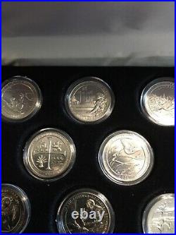 Complete 2019-W & 2020-W 10 Coin BU West Point ATB Quarters Set