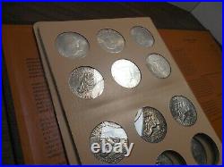 Complete 21pc Set Dansco Album 7176 Eisenhower Dollars 1971-78