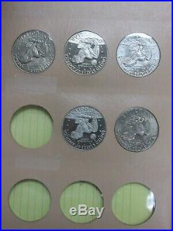 Complete 32-Piece Ike Dollar Coin Set 1971-1978 PDS in Dansco Album Q2E6