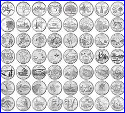 Complete 50 Uncirculated State (99-08) Quarter Collection Set + 6 Territory Quar