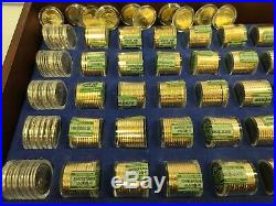 Complete 520 Coins Danbury Mint Presidential Dollar Coin Set with Display Case