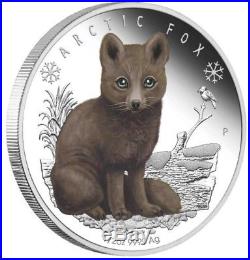 Complete 5-Coin set 2017 Polar Babies 2.5 oz Silver Proof 50c Half Dollar