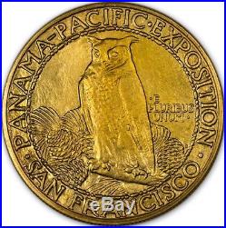 Complete 5 Piece 1915-S Panama Pacific Commemorative Set NGC & CAC